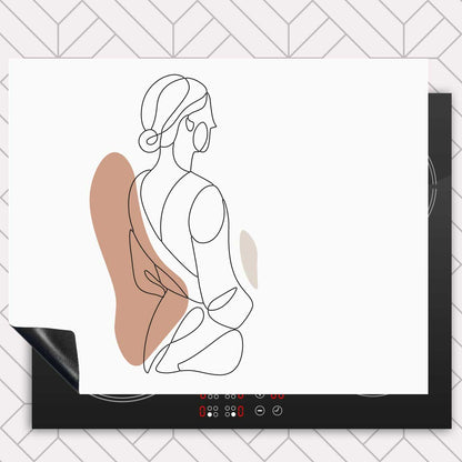 Inductie beschermer - Vrouw in silhouette