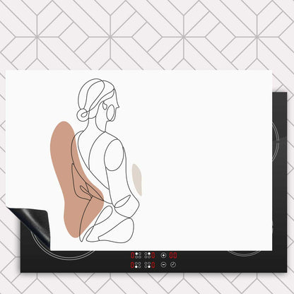 Inductie beschermer - Vrouw in silhouette