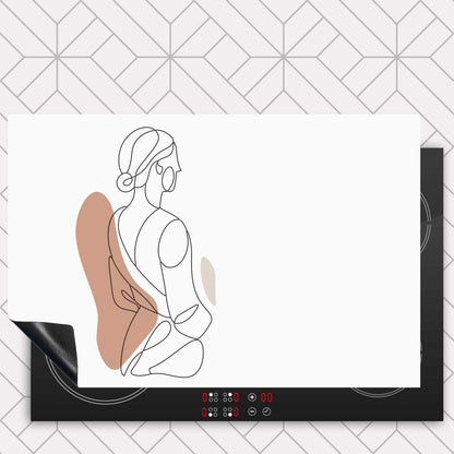 Inductie beschermer - Vrouw in silhouette