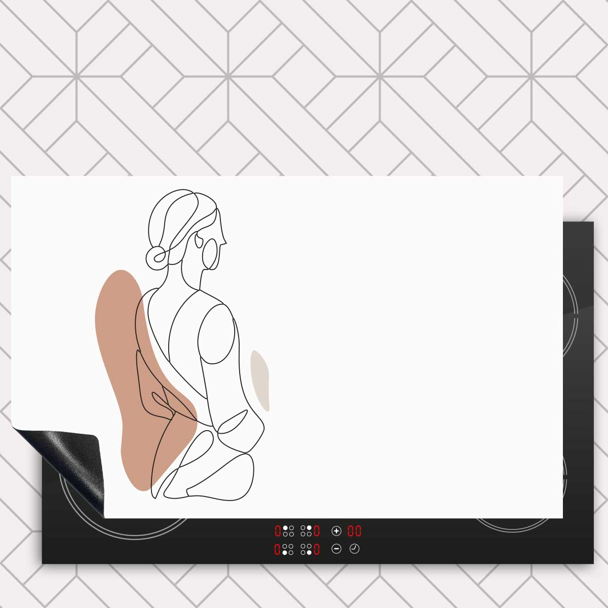 Inductie beschermer - Vrouw in silhouette