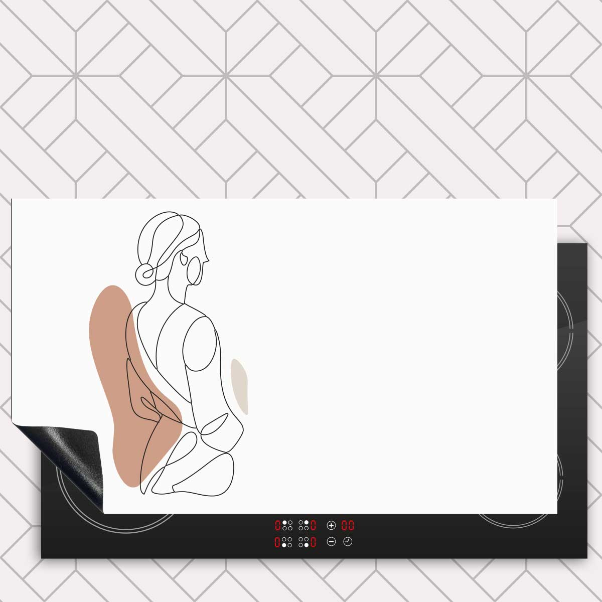 Inductie beschermer - Vrouw in silhouette