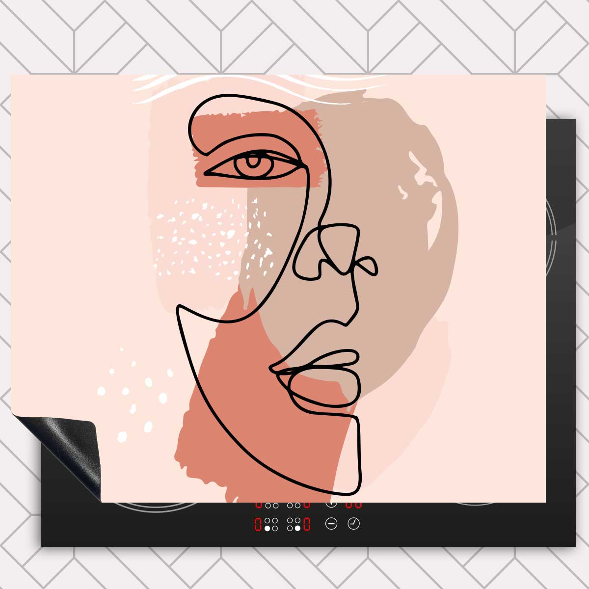 Inductie beschermer - Gezicht in balans