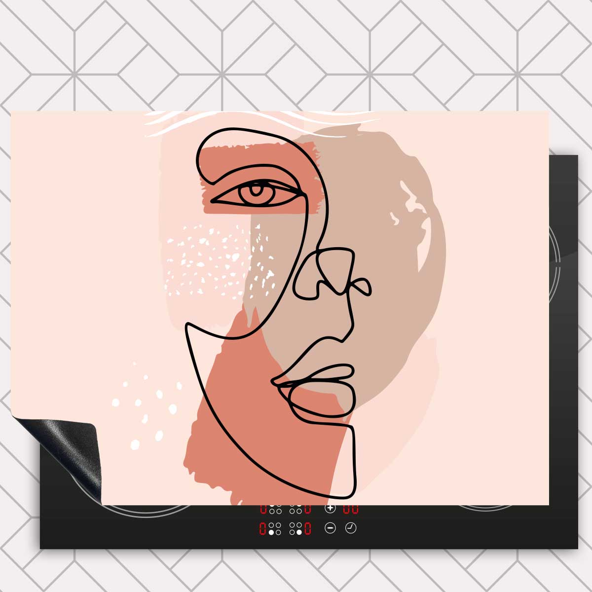 Inductie beschermer - Gezicht in balans