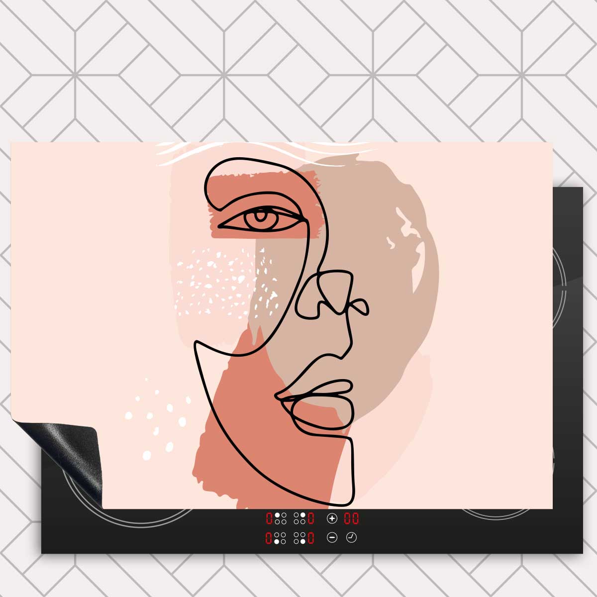 Inductie beschermer - Gezicht in balans