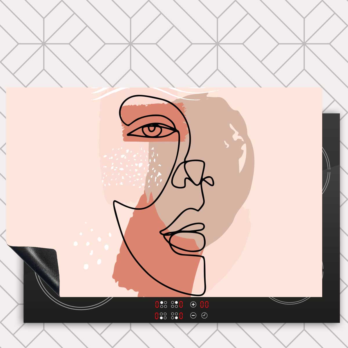 Inductie beschermer - Gezicht in balans