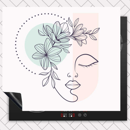 Inductie beschermer - Illustratie van een vrouw