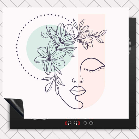 Inductie beschermer - Illustratie van een vrouw