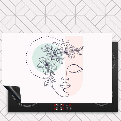 Inductie beschermer - Illustratie van een vrouw