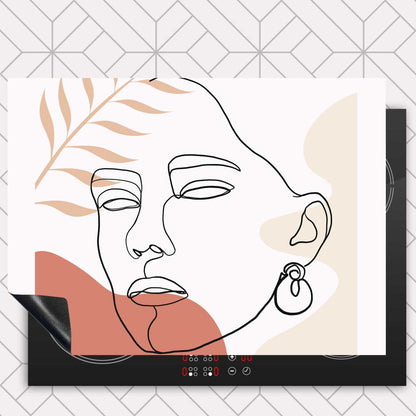 Inductie beschermer - Vrouw met blad