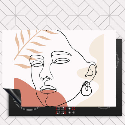 Inductie beschermer - Vrouw met blad