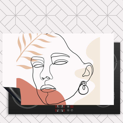 Inductie beschermer - Vrouw met blad