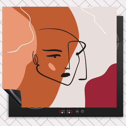 Inductie beschermer - Terracotta vrouw