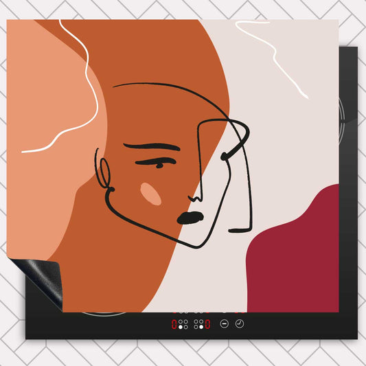 Inductie beschermer - Terracotta vrouw