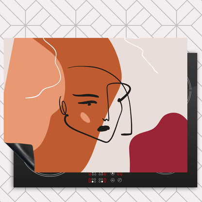 Inductie beschermer - Terracotta vrouw