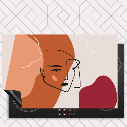 Inductie beschermer - Terracotta vrouw