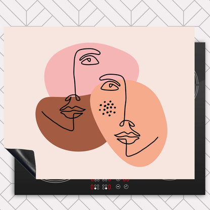 Inductie beschermer - Portret van twee vrouwen