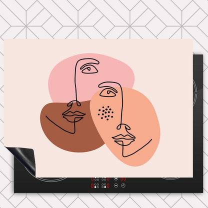 Inductie beschermer - Portret van twee vrouwen