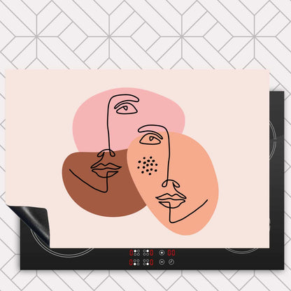 Inductie beschermer - Portret van twee vrouwen