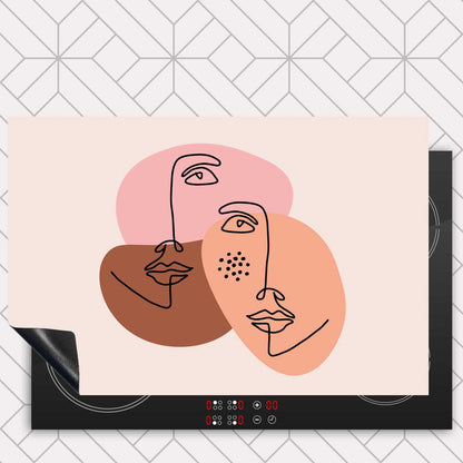 Inductie beschermer - Portret van twee vrouwen