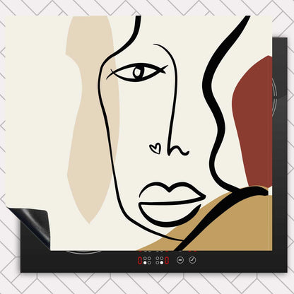 Inductie beschermer - Gezicht met hartje