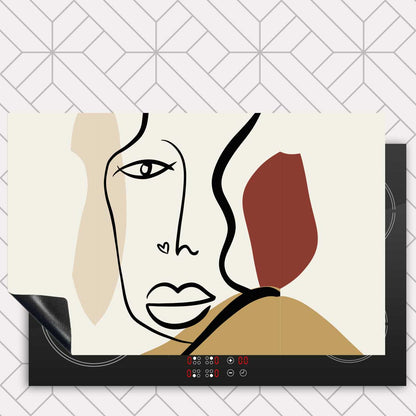 Inductie beschermer - Gezicht met hartje