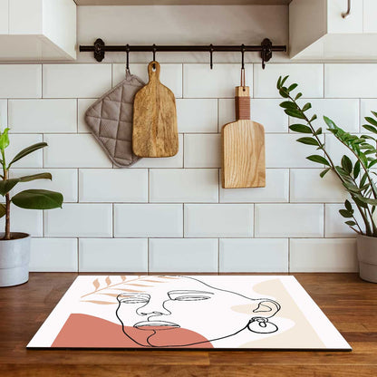 Inductie beschermer - Vrouw met blad