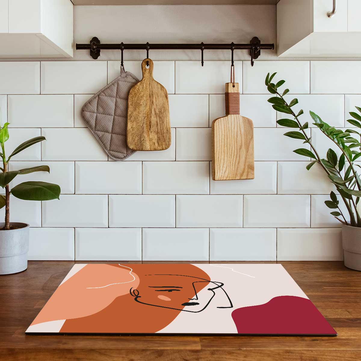 Inductie beschermer - Terracotta vrouw