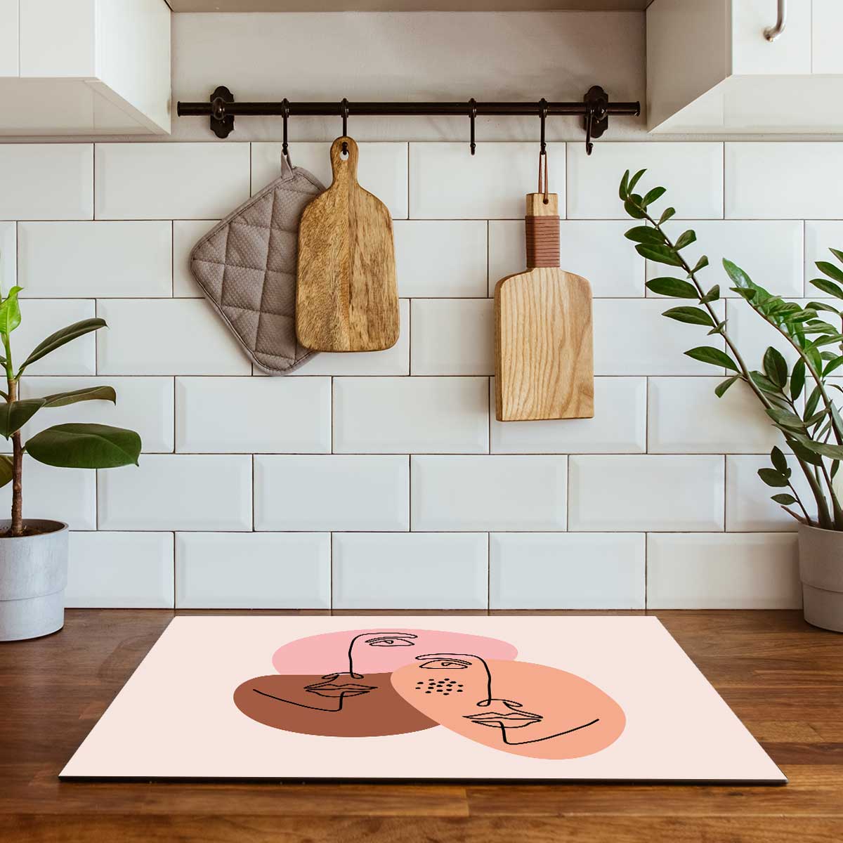 Inductie beschermer - Portret van twee vrouwen