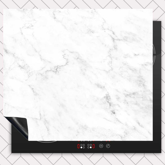 Inductie beschermer - Marmer Intens Wit