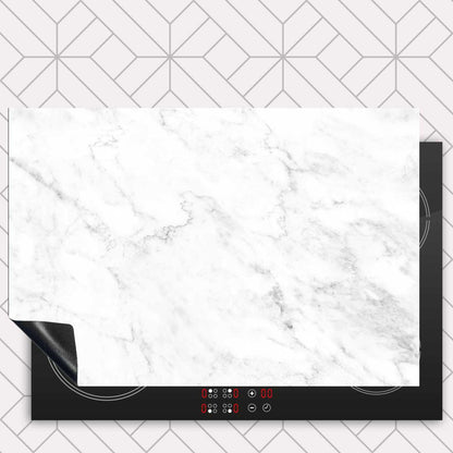 Inductie beschermer - Marmer Intens Wit
