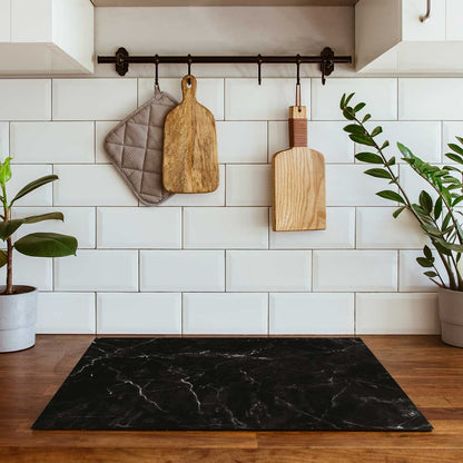 Inductie beschermer - Marmer Zwart