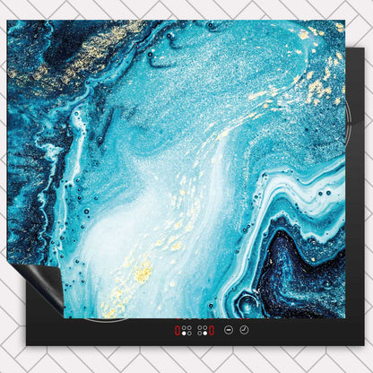 Inductie beschermer - Marmer Oceaan