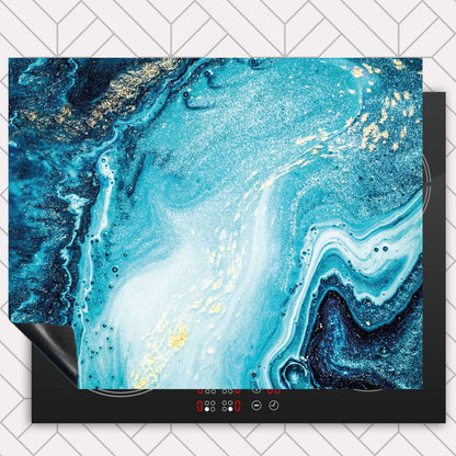 Inductie beschermer - Marmer Oceaan