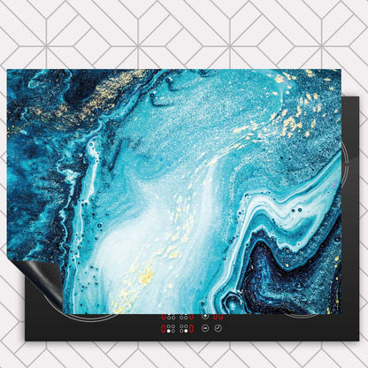 Inductie beschermer - Marmer Oceaan