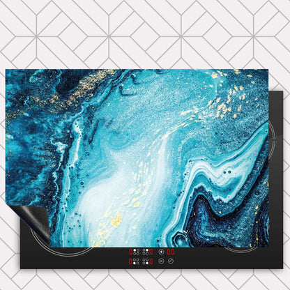 Inductie beschermer - Marmer Oceaan