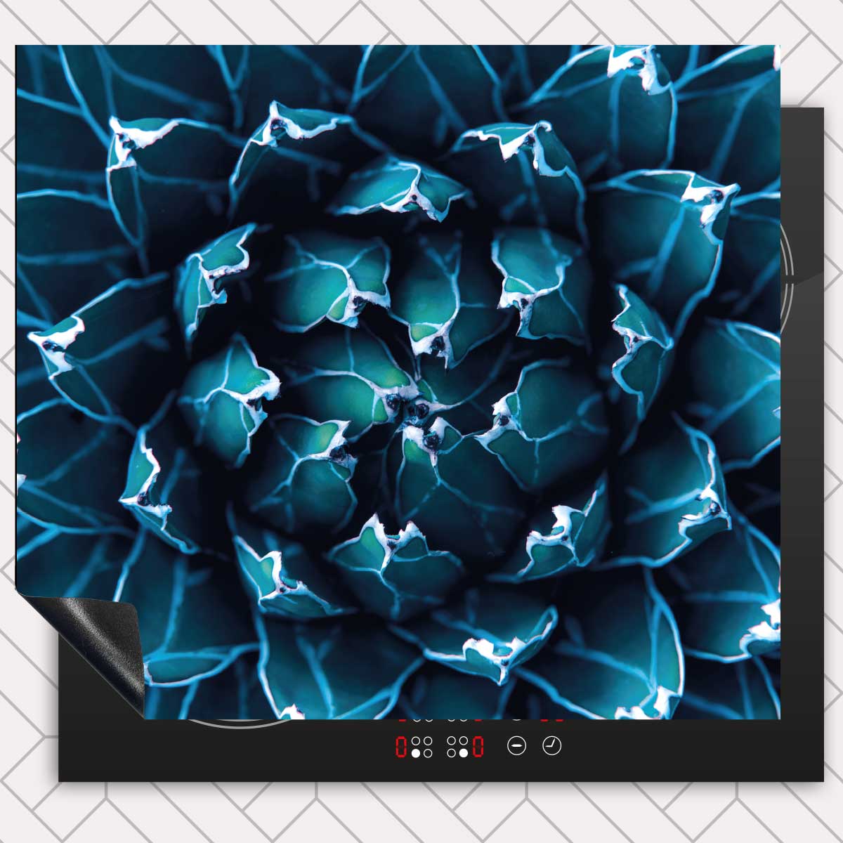 Inductie beschermer - Blauwe agave