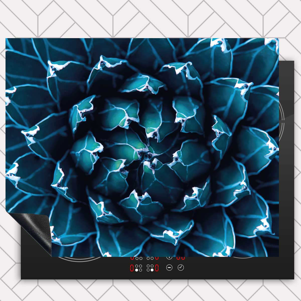 Inductie beschermer - Blauwe agave