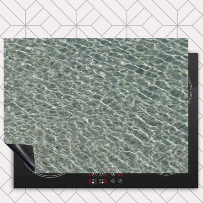 Inductie beschermer - Helderblauwe zee