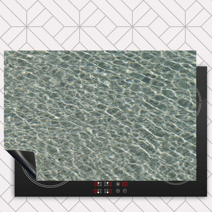 Inductie beschermer - Helderblauwe zee