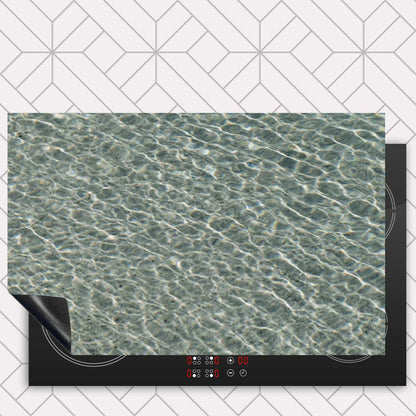 Inductie beschermer - Helderblauwe zee