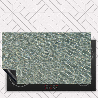 Inductie beschermer - Helderblauwe zee