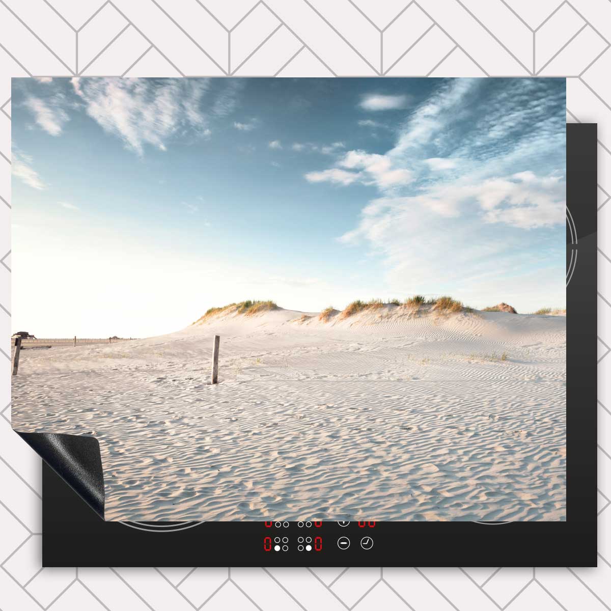 Inductie beschermer - Zandduin zonsondergang