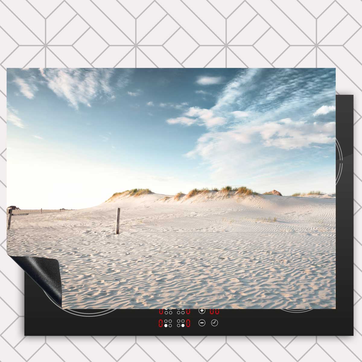 Inductie beschermer - Zandduin zonsondergang