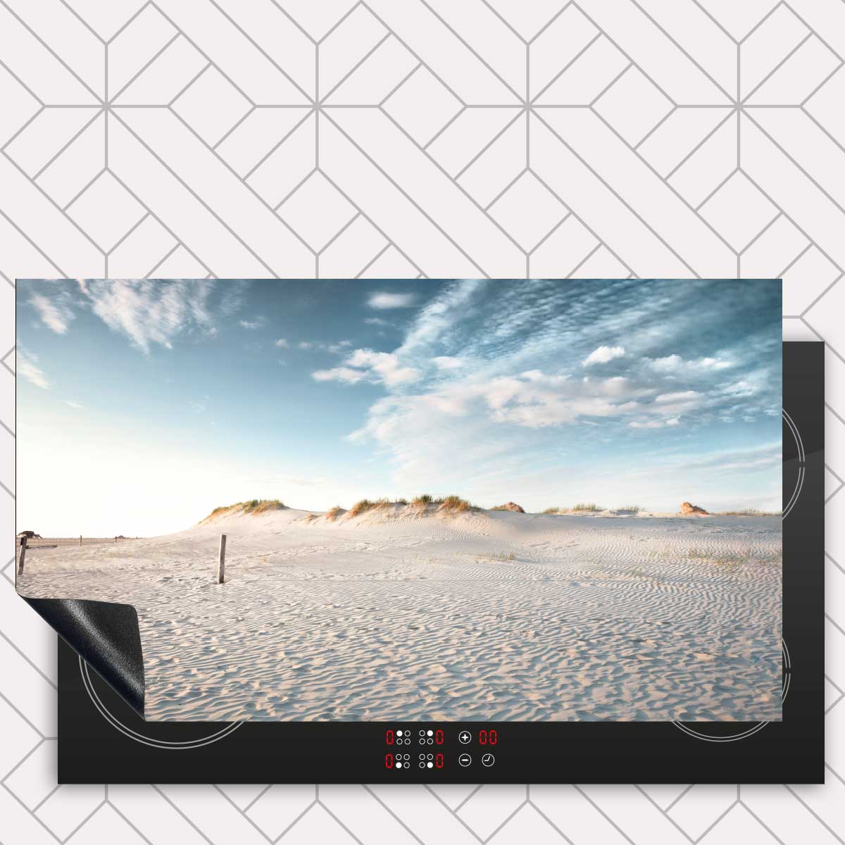 Inductie beschermer - Zandduin zonsondergang