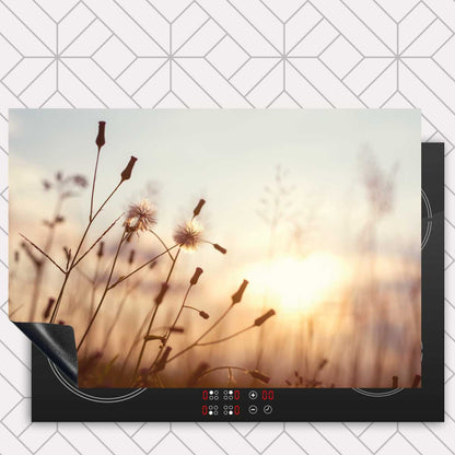 Inductie beschermer - Dandelion zonsondergang