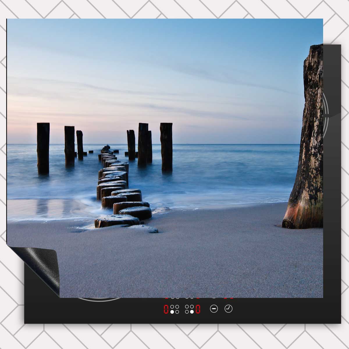 Inductie beschermer - Golfbreker op het strand