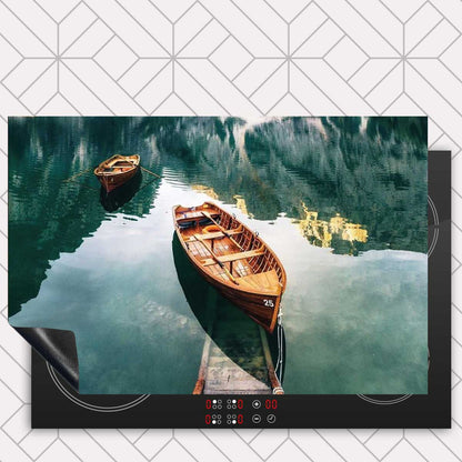 Inductie beschermer - Boten op een meer