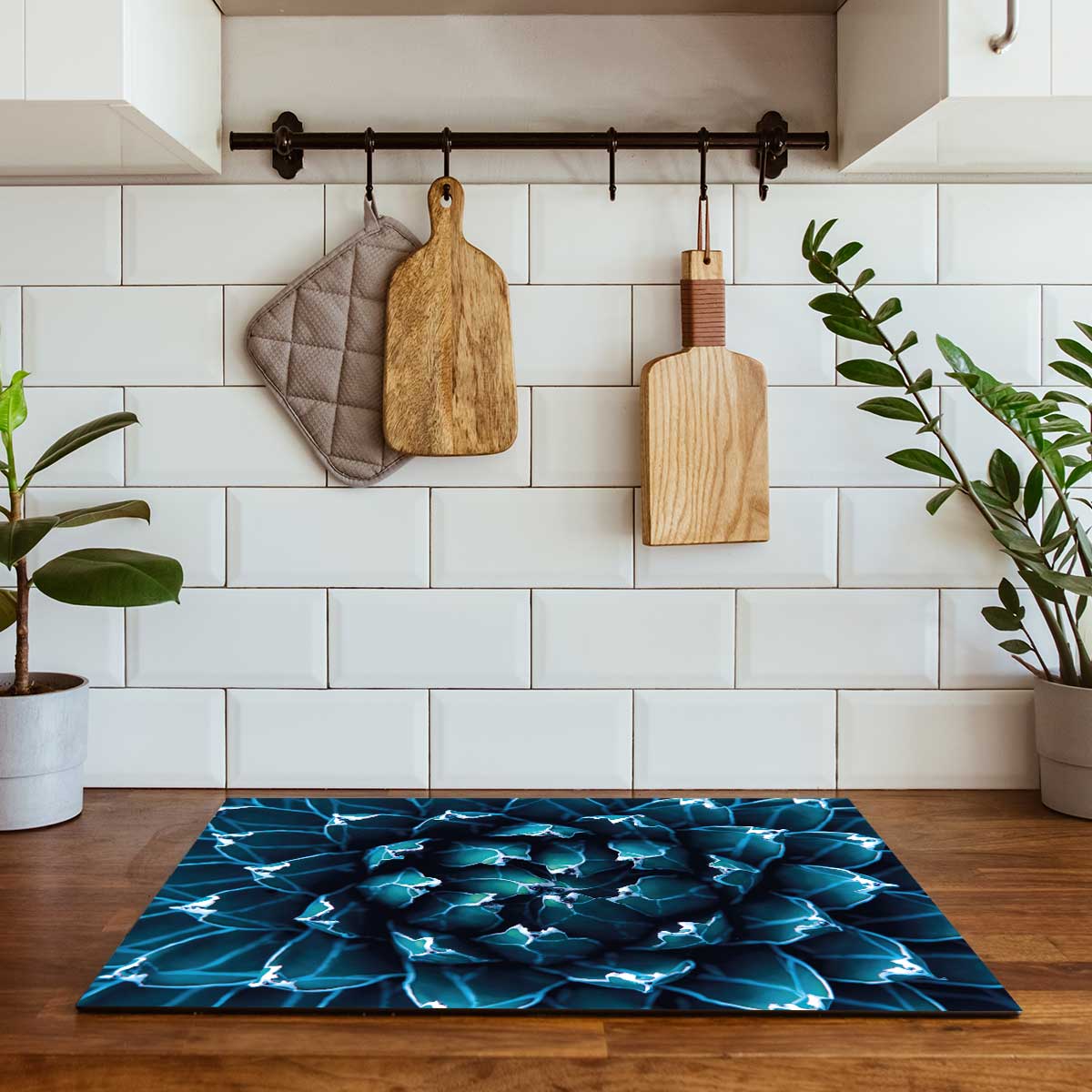 Inductie beschermer - Blauwe agave