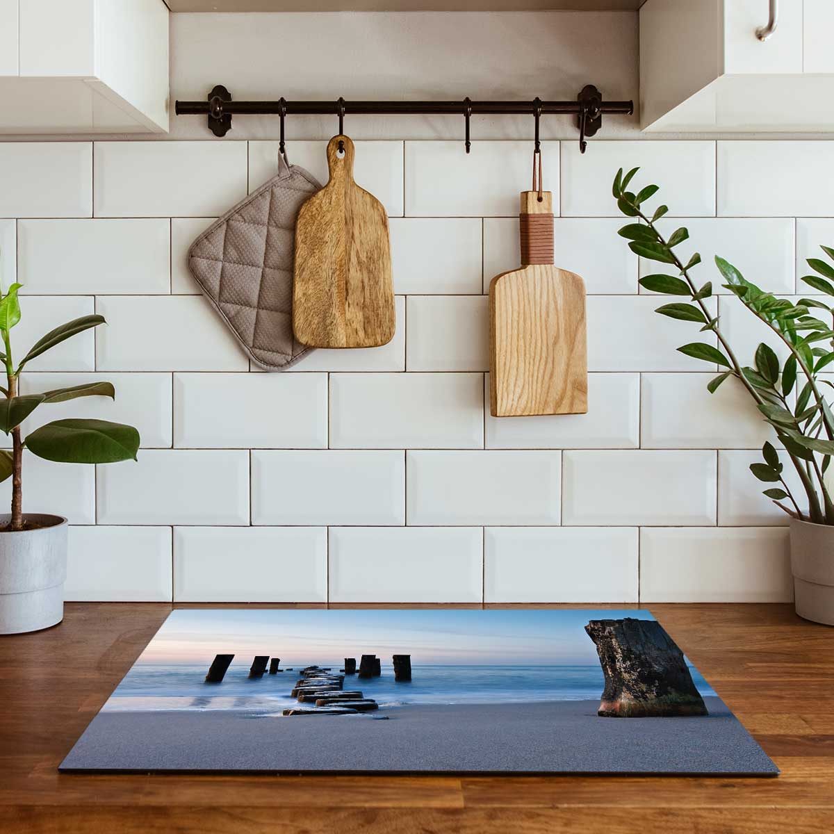 Inductie beschermer - Golfbreker op het strand