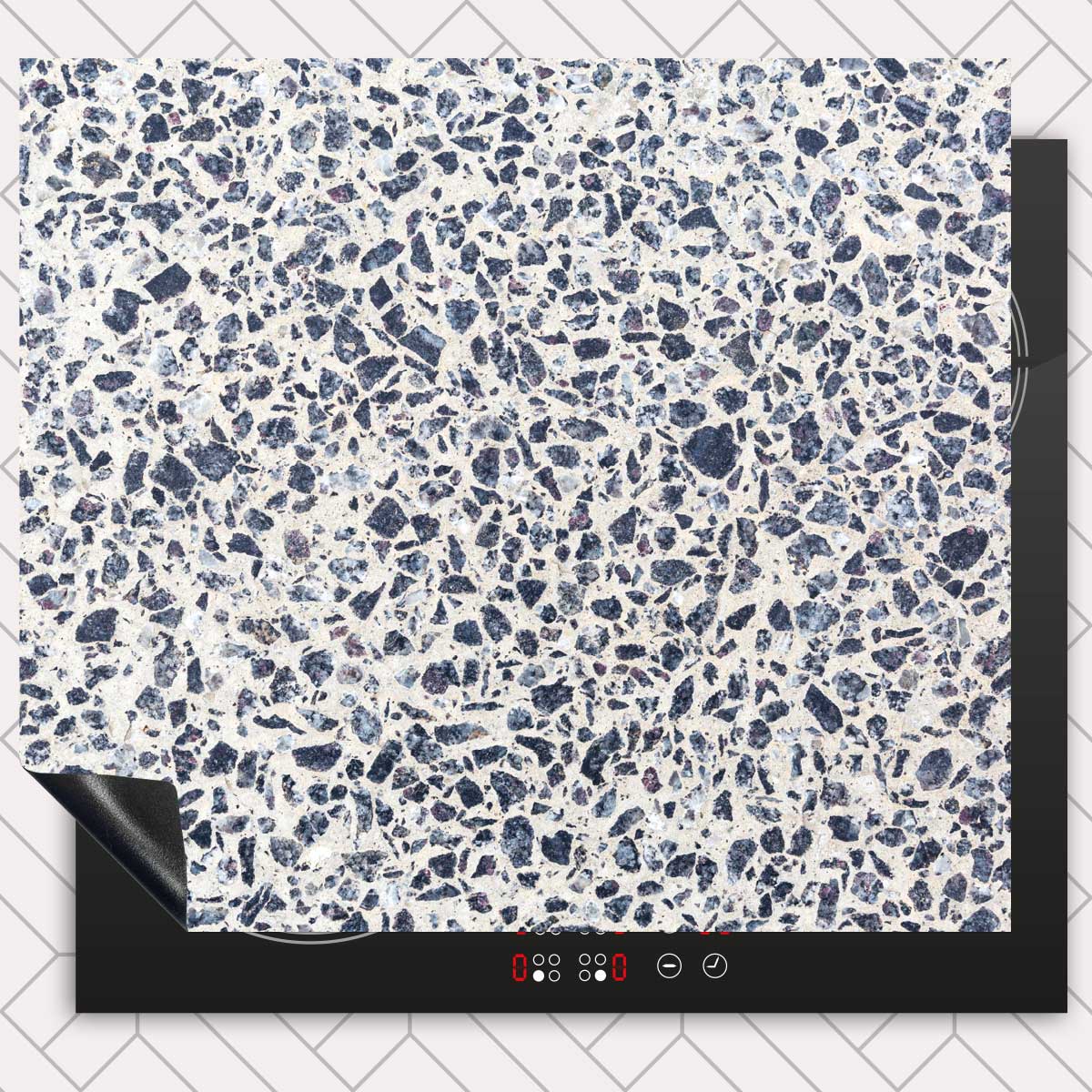 Inductie beschermer - Terrazzo Calm Stone